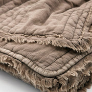 Jeté De Canapé Ruffle Marron Clair - House Doctor