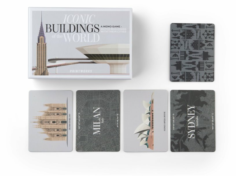Jeu de mémoire Iconic buildings - Printworks - The Cool Republic