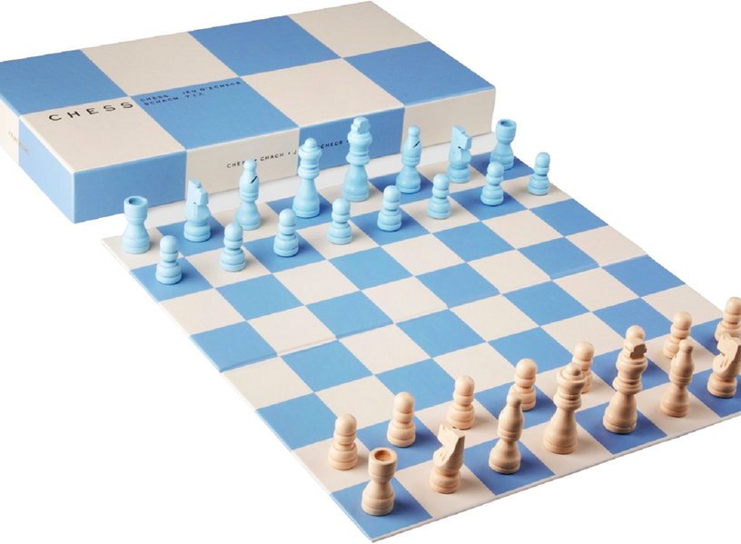 Jeu d'échecs bleu et blanc - Printworks - The Cool Republic