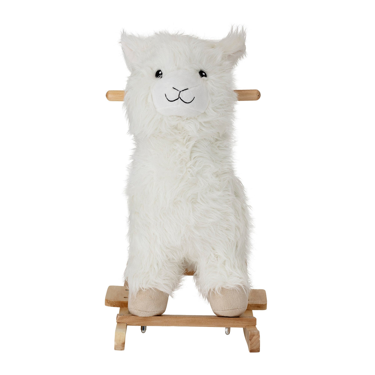 Lama rocking toy in white fabric Kinto - Bloomingville mini - The Cool Republic