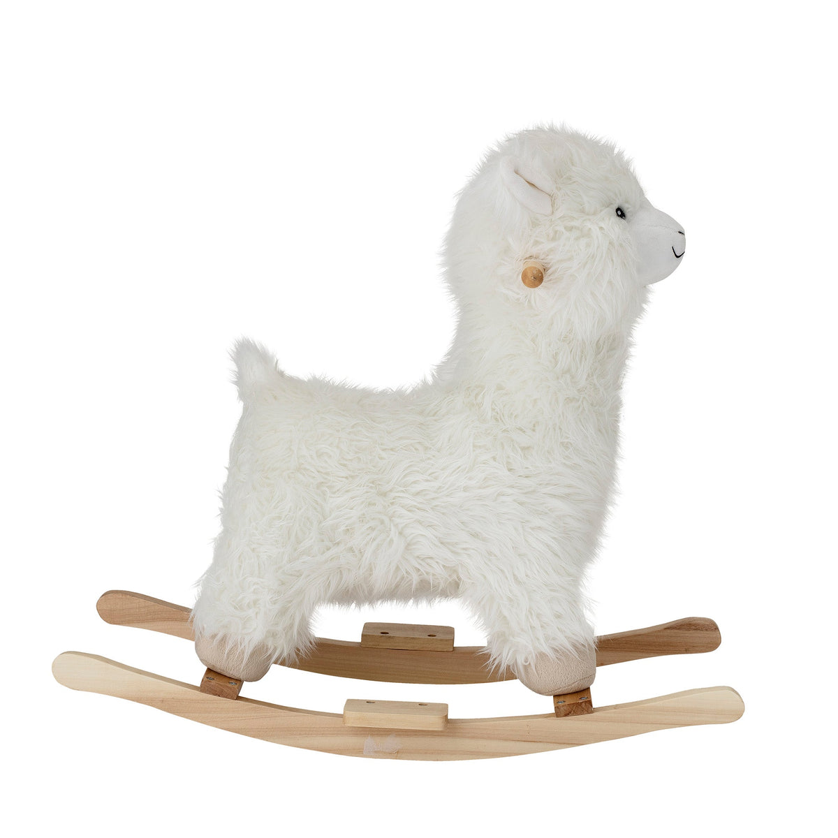 Lama rocking toy in white fabric Kinto - Bloomingville mini - The Cool Republic