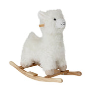 Lama rocking toy in white fabric Kinto - Bloomingville mini - The Cool Republic