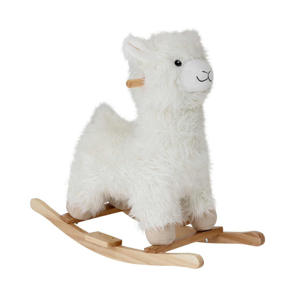 Lama rocking toy in white fabric Kinto - Bloomingville mini - The Cool Republic