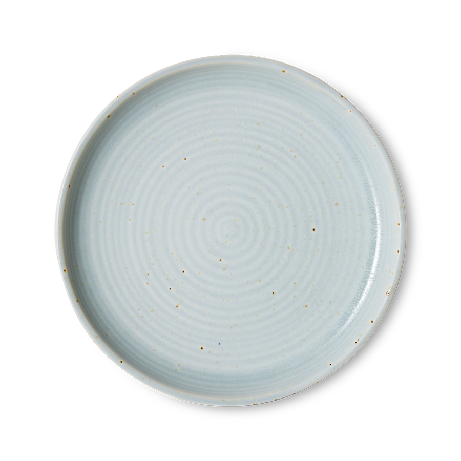 Plato de postre de porcelana verde 20x2,8cm Chef Ceramics - HKLIVING