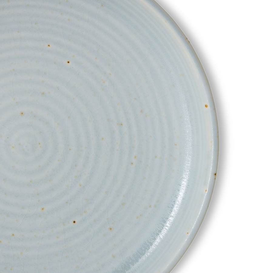 Plato de postre de porcelana verde 20x2,8cm Chef Ceramics - HKLIVING
