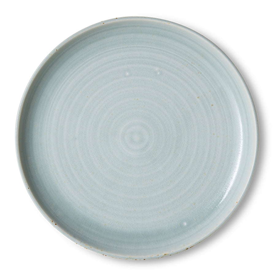 Piatto piano in porcellana blu 26x3cm Chef Ceramics - HKLIVING