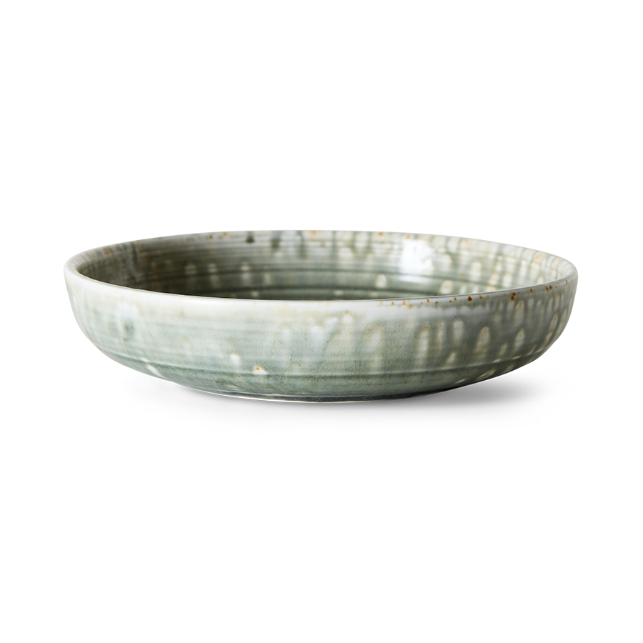 Piatto fondo in porcellana verde 19,3x4,3cm Chef Ceramics - HKlivig