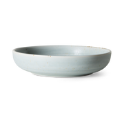 Deep plate in light blue porcelain 21.5x4.8cm Chef Ceramics - HKLIVING