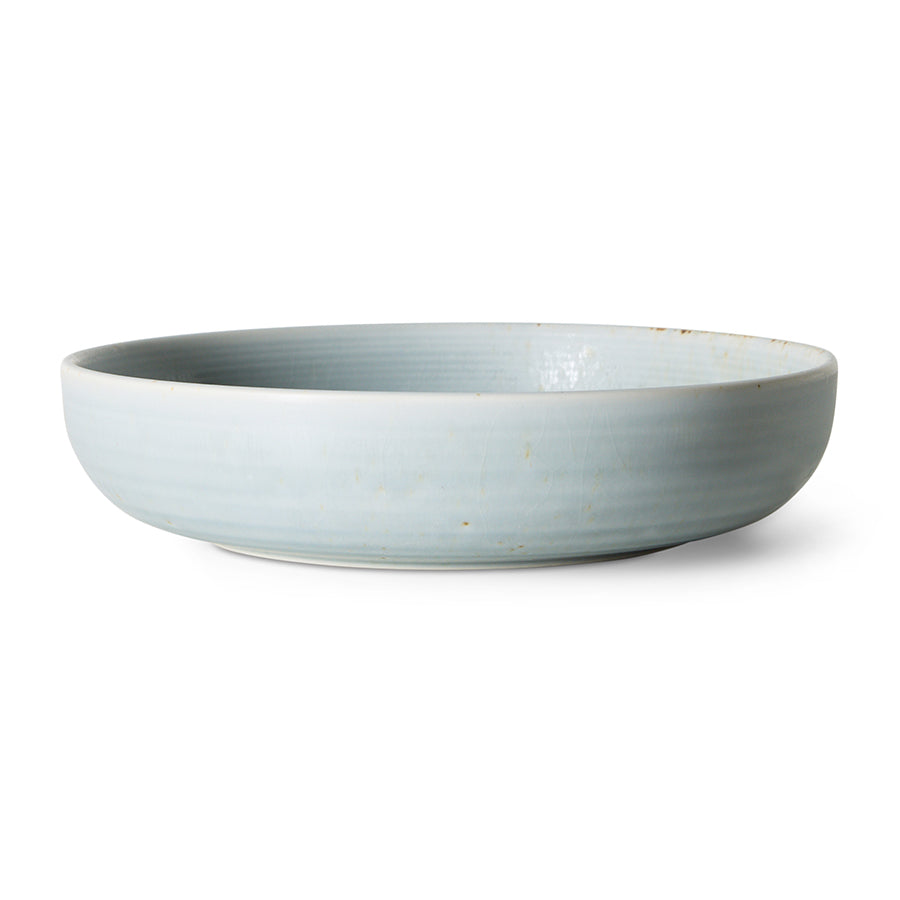 Piatto fondo in porcellana blu chiaro 21,5x4,8cm Chef Ceramics - HKLIVING