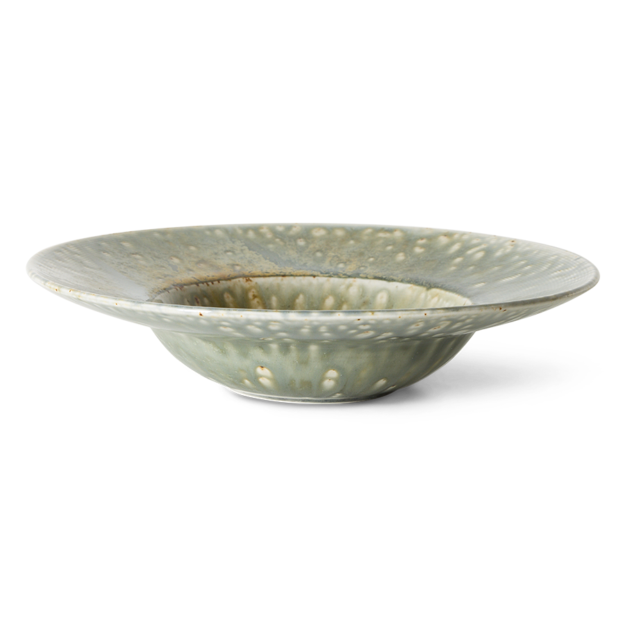 Piatto per pasta in porcellana verde 28,5x5,8cm Chef Ceramics - HKliving