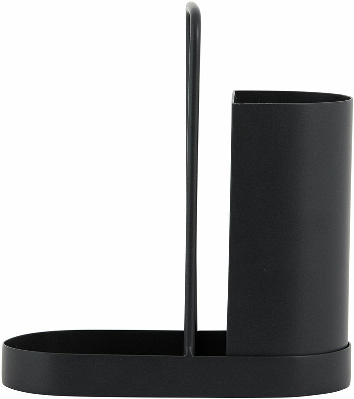 Kit lave - vaisselle en acier inoxydable de couleur noir KAKI - Nordal - The Cool Republic