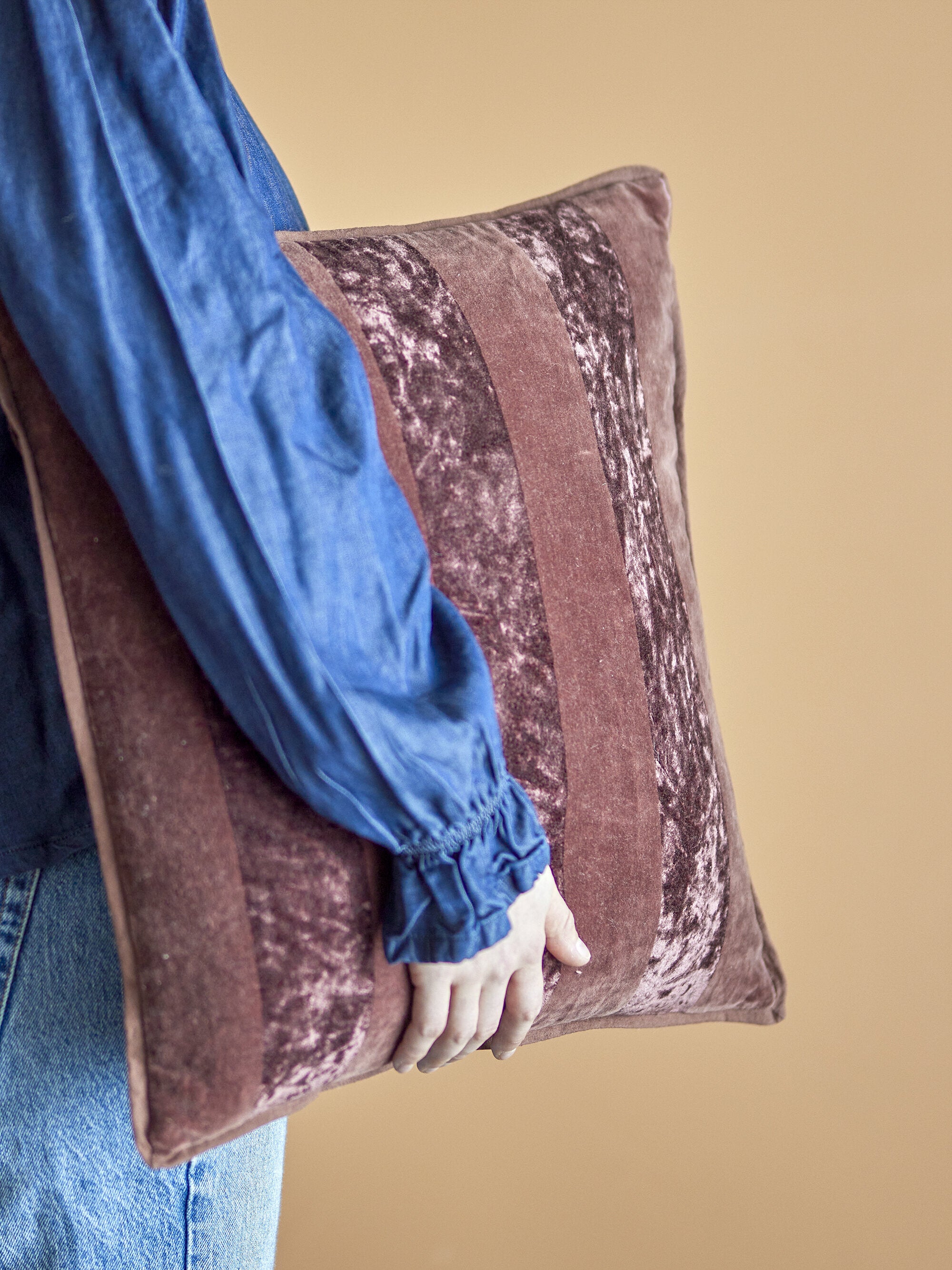 Kosar Coussin Marron Coton - Bloomingville