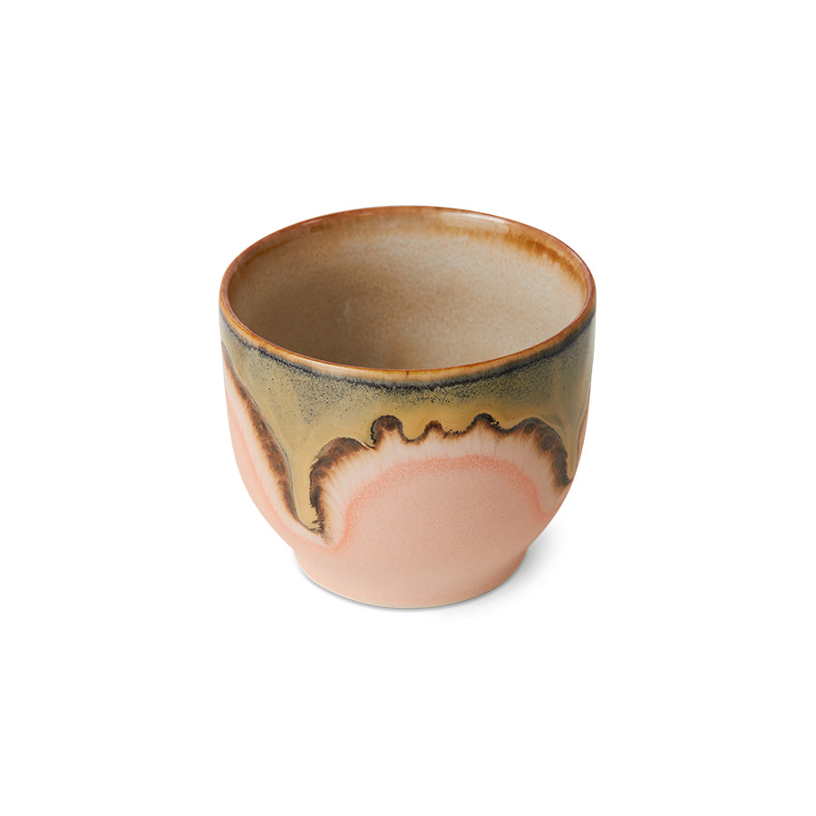 Kaffeetasse aus rosa Steingut Blossom - HKLIVING