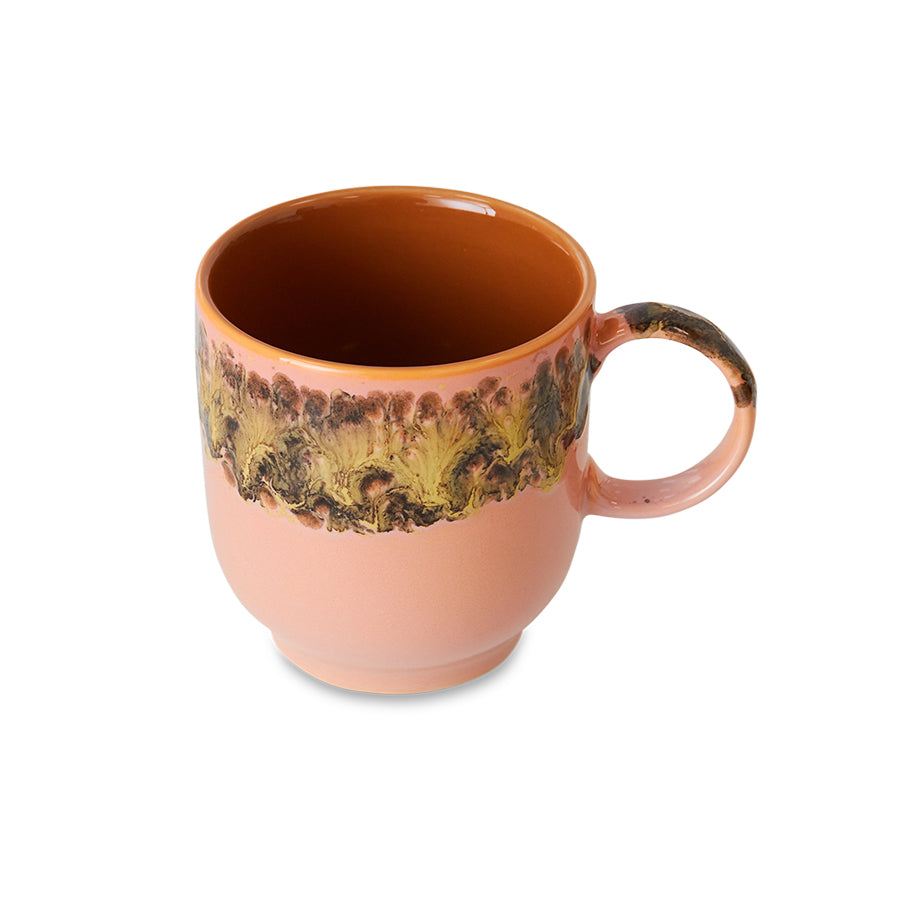 Kaffeetasse aus rosa Steingut Lush - HKLIVING