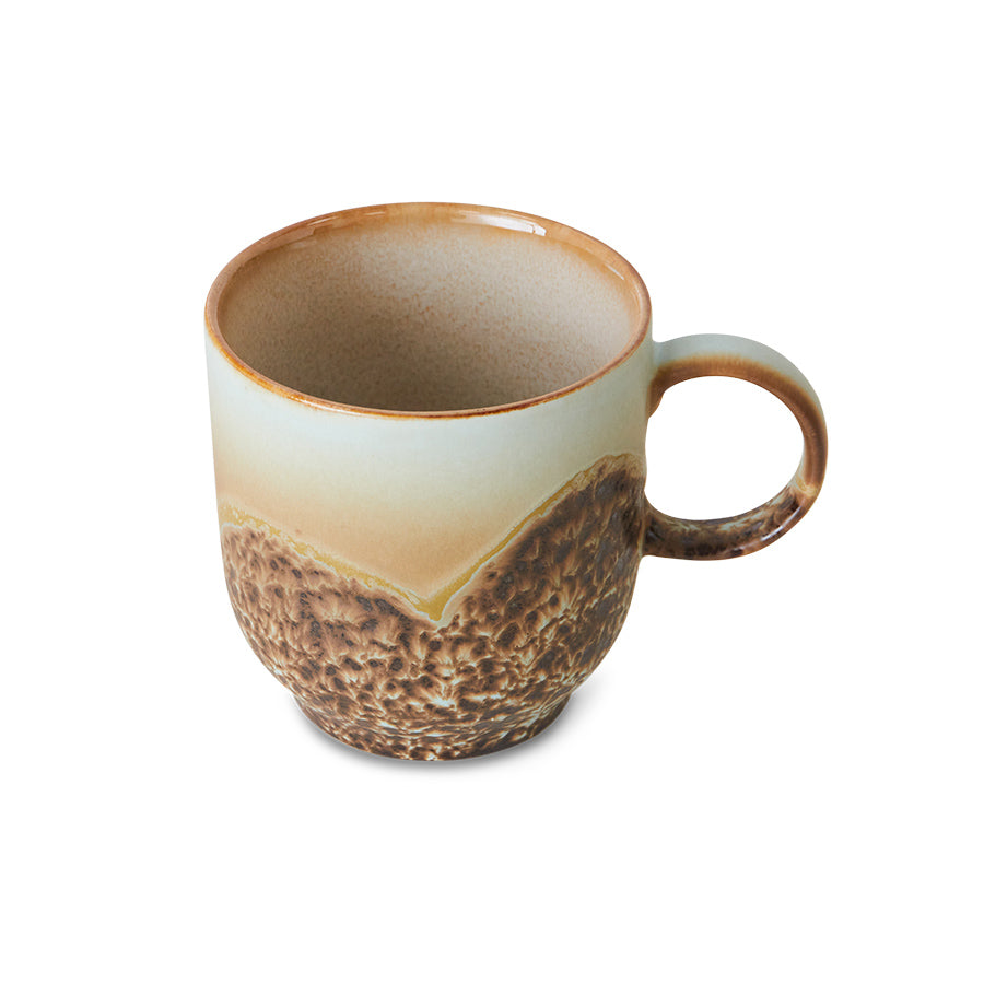Kaffeetasse aus beigem Steingut Shell - HKLIVING