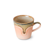 Tasse à café americano en grès rose Blossom - HKLIVING