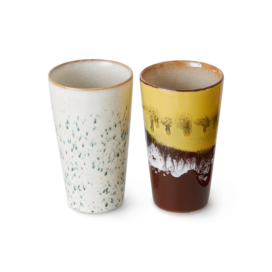Latte Brine Kaffeebecher (Satz von 2) -. HKLIVING