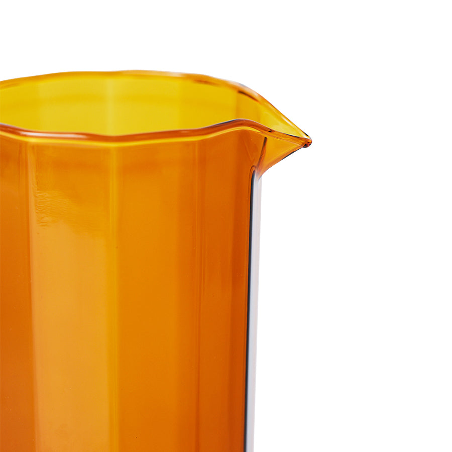 Orange glass carafe Sunlit Amber - HKLIVING