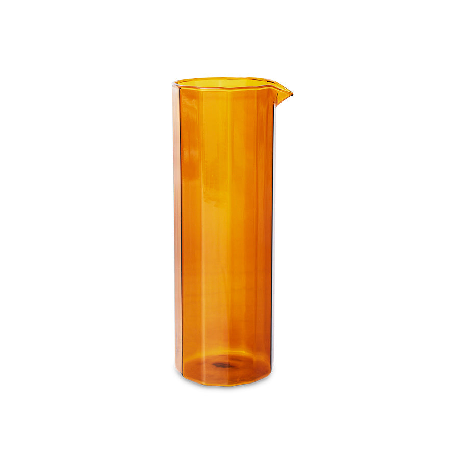 Orange Glass Carafe Sunlit Amber - HKLIVING