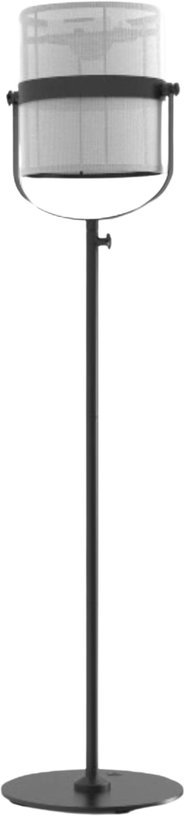 Lampadaire abat - jour blanc et pied charbon La Lampe Paris - Maiori - The Cool Republic