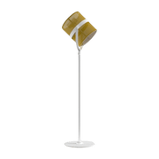 Lampadaire abat-jour citron et pied blanc La Lampe Paris - Maiori - The Cool Republic