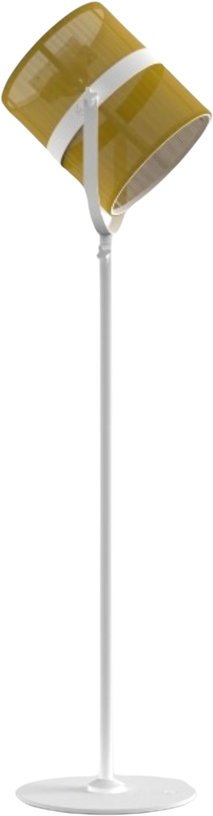 Lampadaire abat - jour citron et pied blanc La Lampe Paris - Maiori - The Cool Republic
