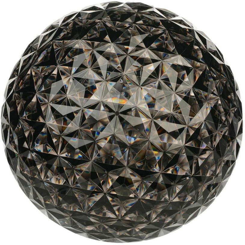 Lampadaire argenté 130 cm Planet - Kartell - The Cool Republic