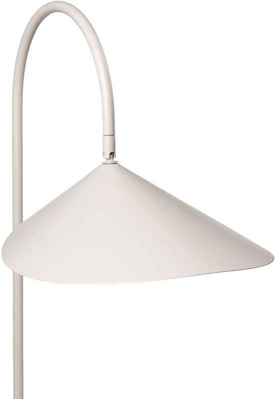 Lampadaire avec socle en marbre beige Arum - Ferm Living - The Cool Republic