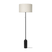 Lampadaire beige base noir Gravity - Gubi - The Cool Republic