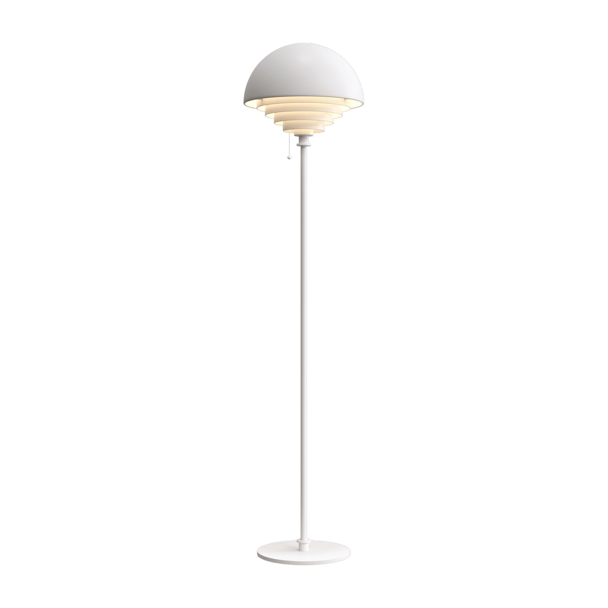 Lampadaire blanc 150 cm Motown - Herstal - The Cool Republic