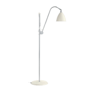 Lampadaire blanc base argenté en laiton 16 cm BL3 - Gubi - The Cool Republic