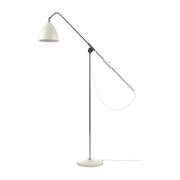 Lampadaire blanc base argenté en laiton BL4 - Gubi - The Cool Republic
