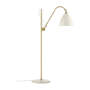 Lampadaire blanc base dorée en laiton 21 cm BL3 - Gubi - The Cool Republic