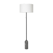 White floor lamp base in grey marbre Gravity - Gubi - The Cool Republic