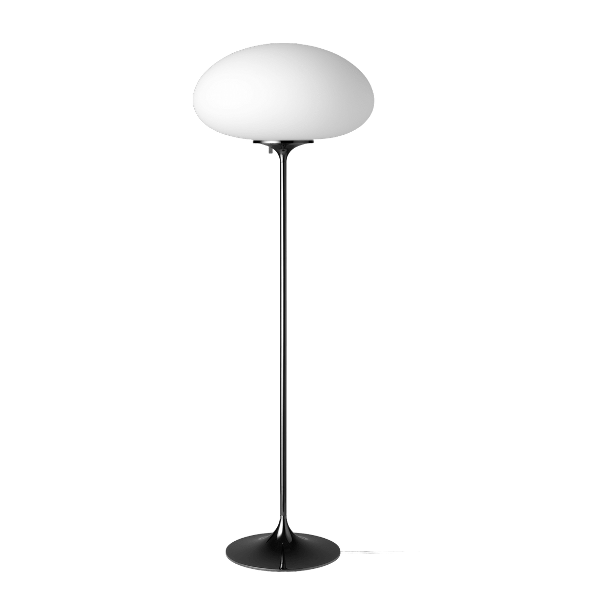 Lampadaire blanc base noir 110 cm Stemlite - Gubi - The Cool Republic