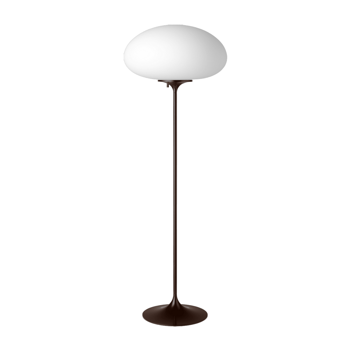 Lampadaire blanc base rouge foncé 110 cm Stemlite - Gubi - The Cool Republic