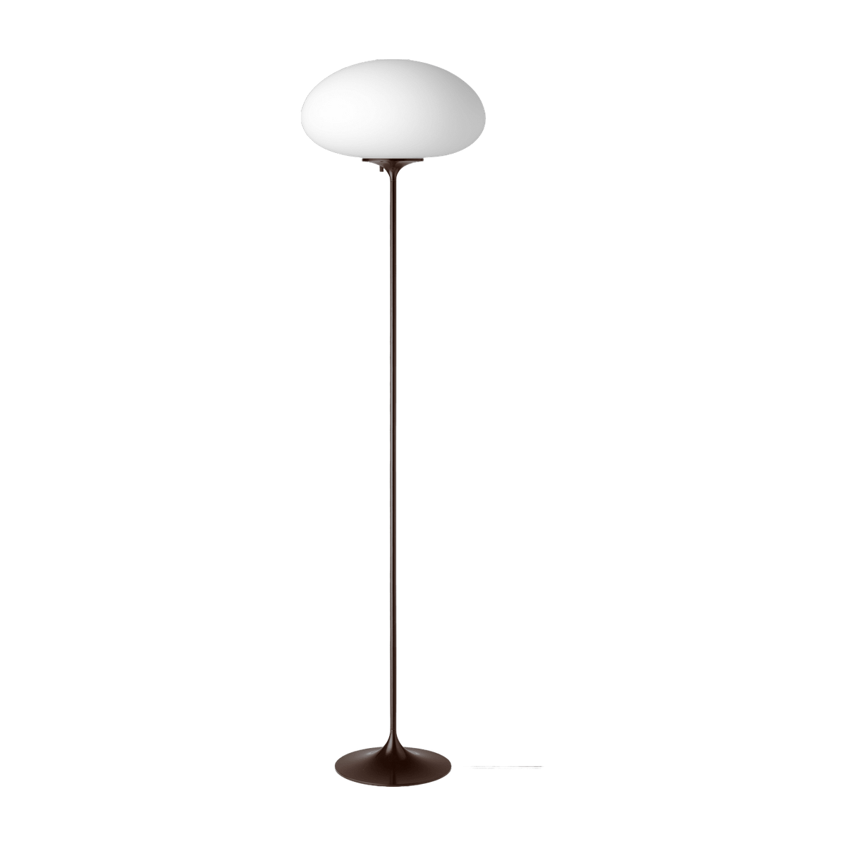 Lampadaire blanc base rouge foncé 150 cm Stemlite - Gubi - The Cool Republic