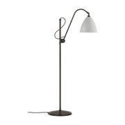 White floor lamp classique base black brass 21cm BL3 - Gubi - The Cool Republic