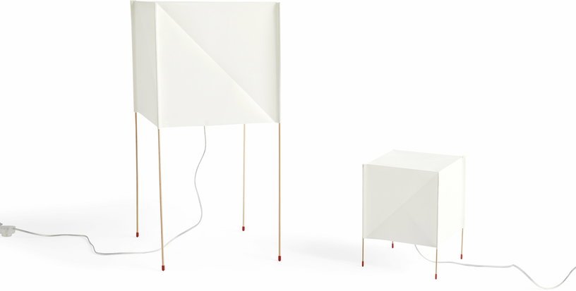 Lampadaire blanc en caoutchouc Paper Cube - HAY - The Cool Republic