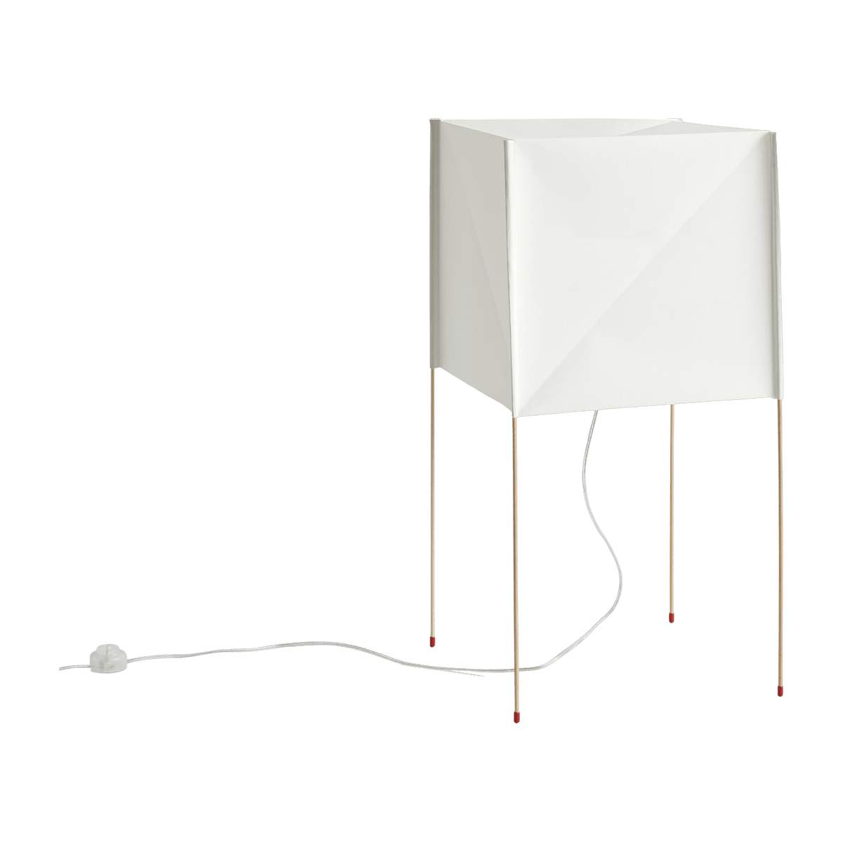Lampadaire blanc en caoutchouc Paper Cube - HAY - The Cool Republic