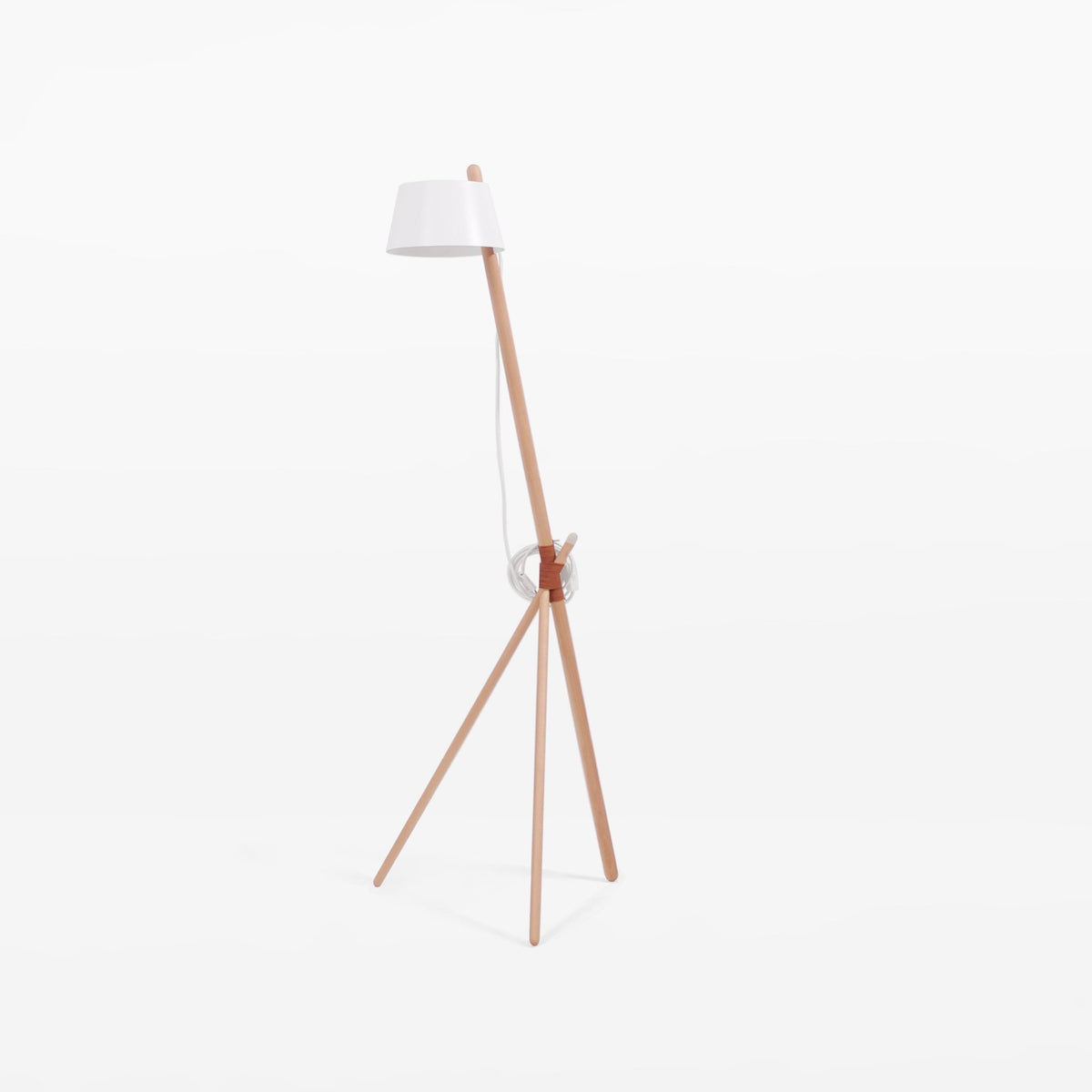 Lampadaire blanc KA M Functional - Woodendot - The Cool Republic