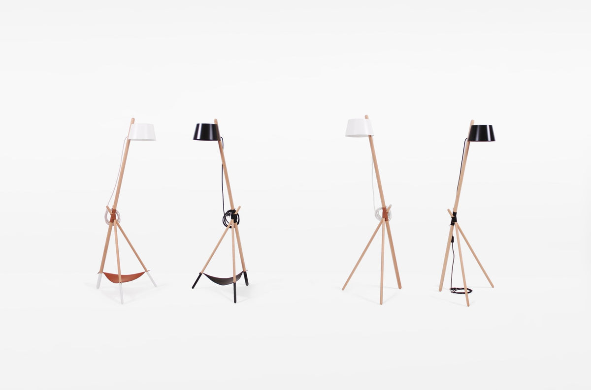 Lampadaire blanc KA M Functional - Woodendot - The Cool Republic