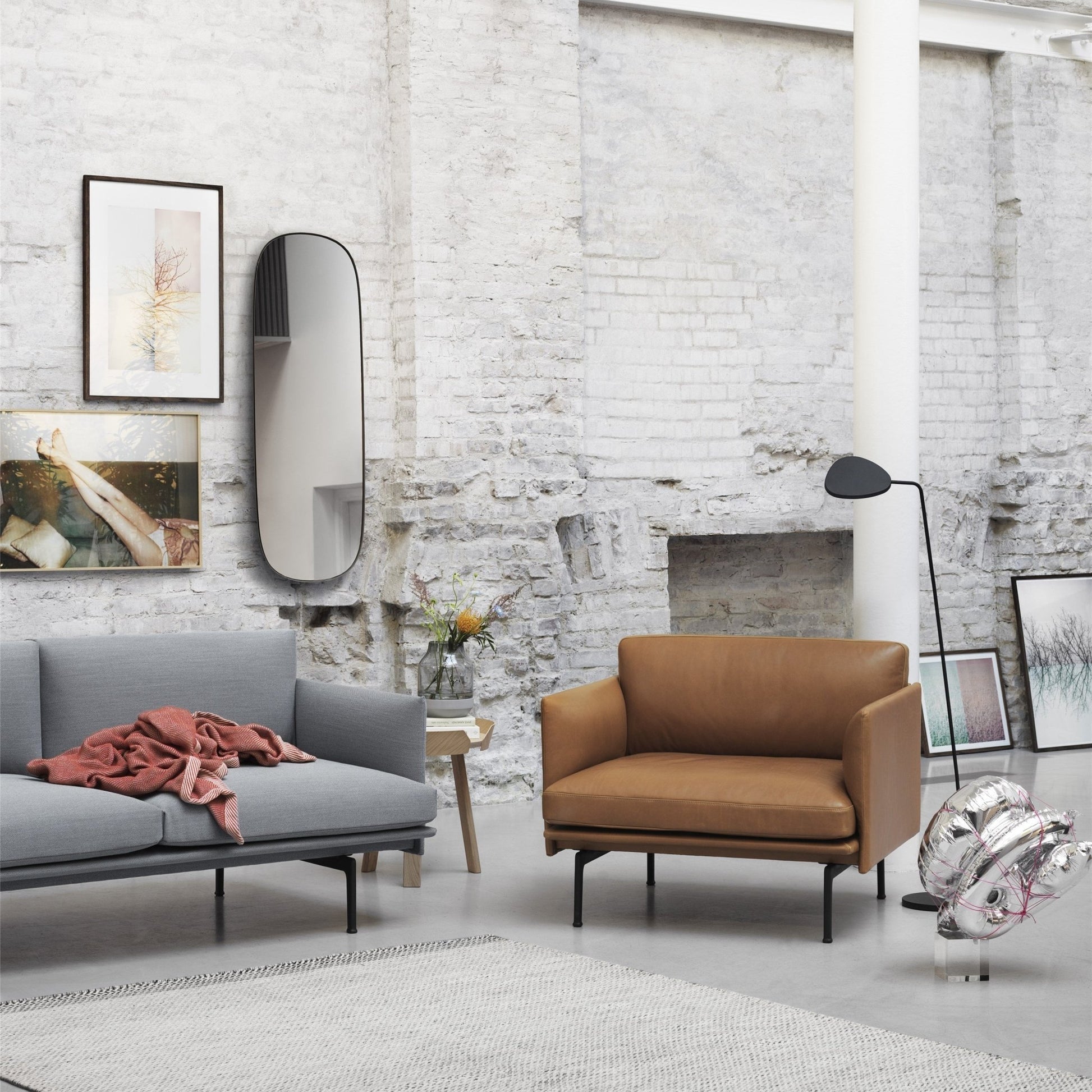 Lampadaire blanc Leaf - Muuto - The Cool Republic