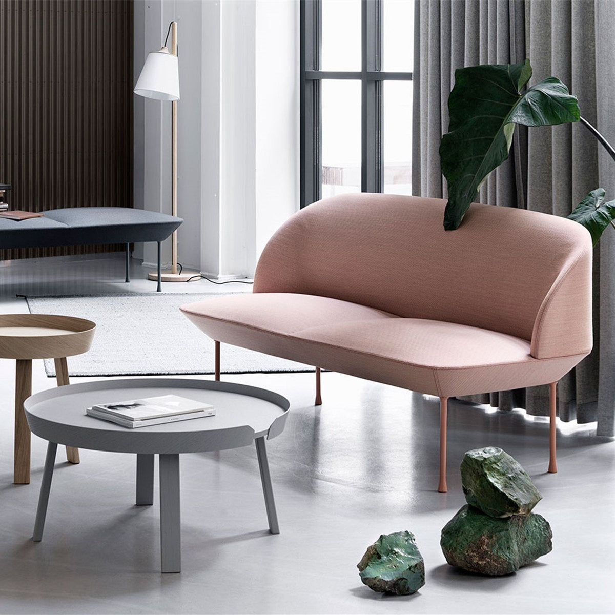 Lampadaire blanc Pull - Muuto - The Cool Republic
