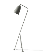 Floor lamp gris clair in brass - Gubi - The Cool Republic