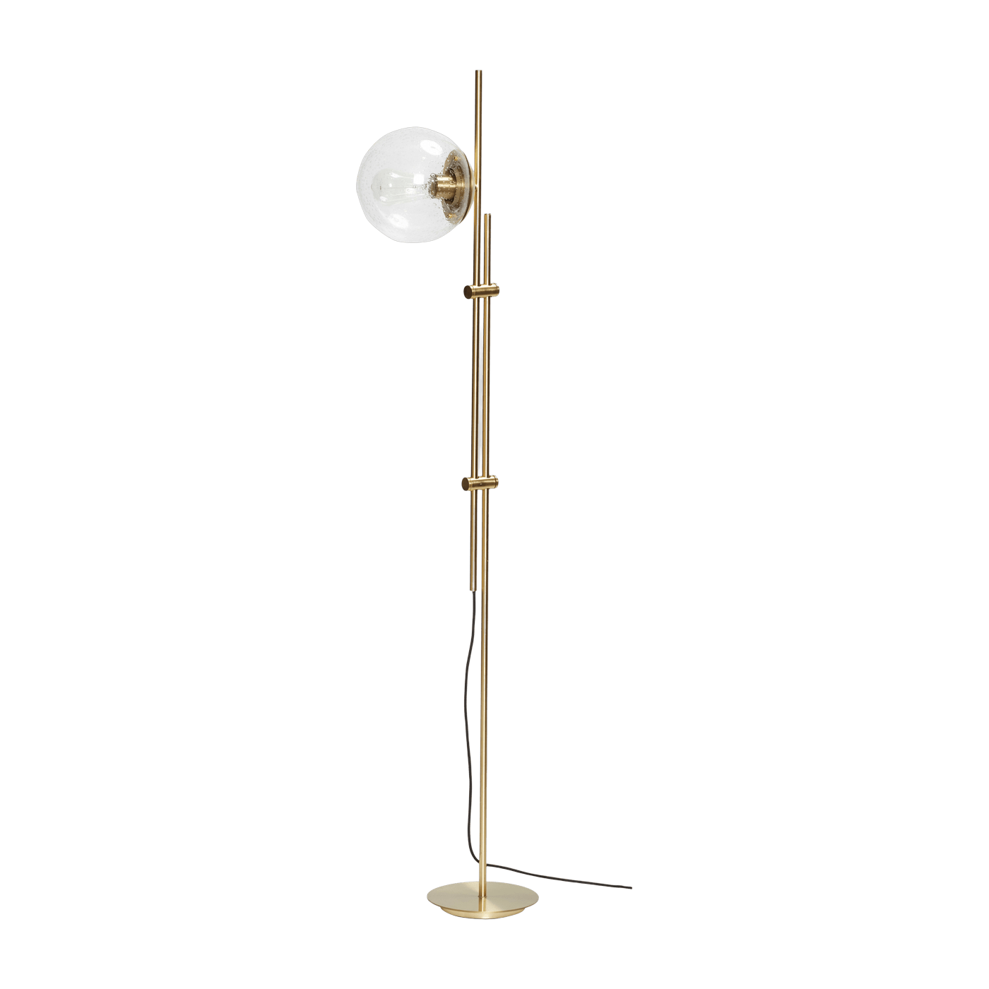 Lampadaire boule en laiton - Hübsch - The Cool Republic