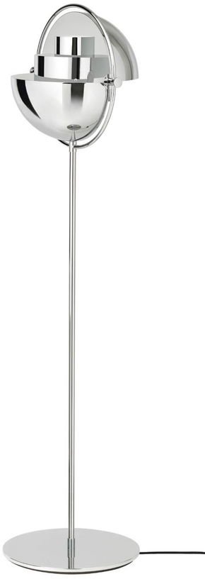 Lampadaire chromé Multi - Lite - Gubi - The Cool Republic