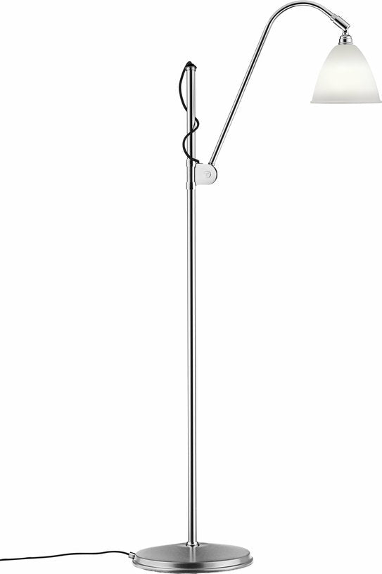 Lampadaire crème base argenté en laiton 16 cm BL3 - Gubi - The Cool Republic