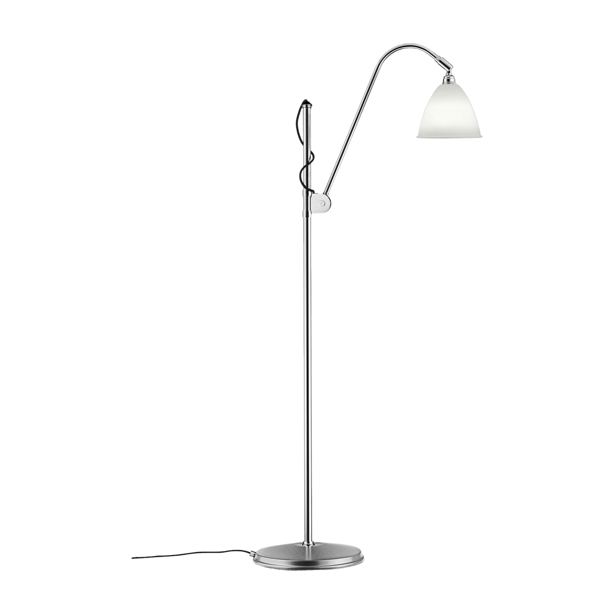 Lampadaire crème base argenté en laiton 16 cm BL3 - Gubi - The Cool Republic