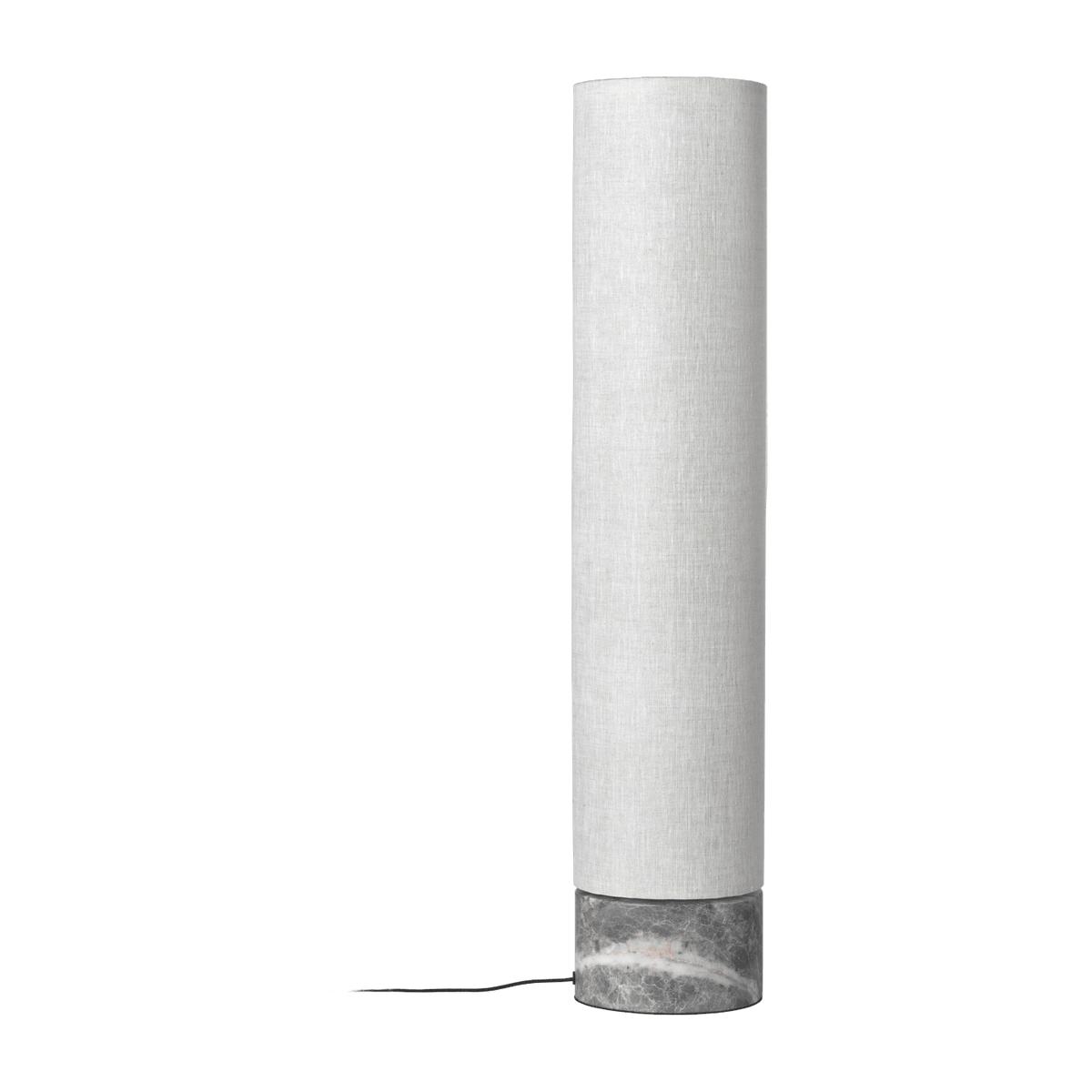 Cream floor lamp base in marbre grey 80 cm Unbound - Gubi - The Cool Republic